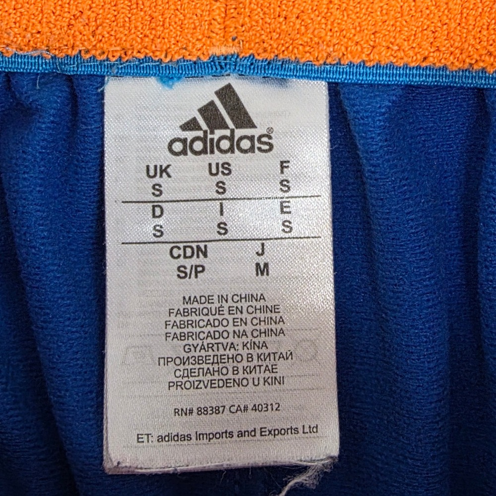Adidas Basketball Shorts Mens Small Blue Orange Performance Sporty Athleisure - Picture 3 of 9